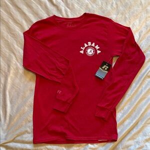 Russell Athletic Red Alabama Long Sleeve Shirt